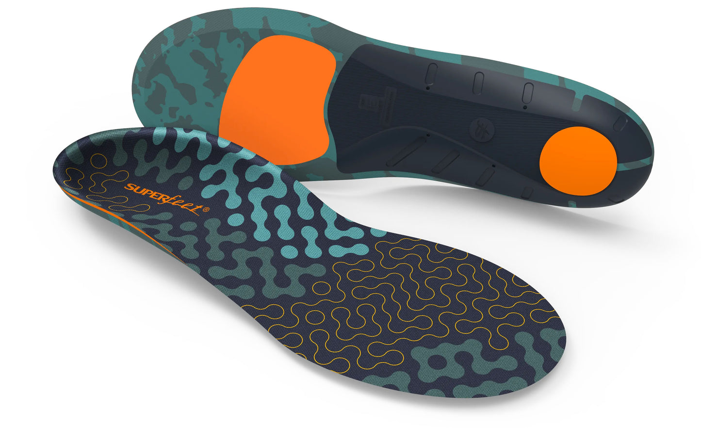 Pair of Superfeet Run Cushion High Arch insoles