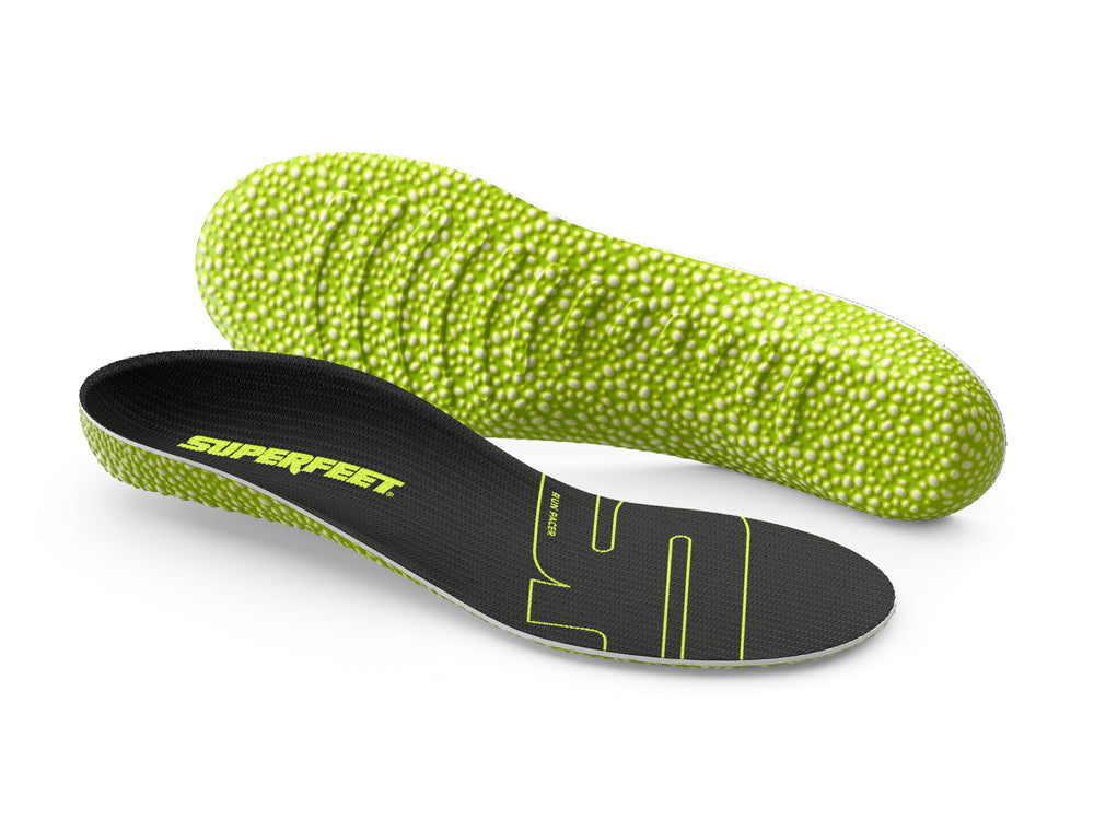 Superfeet's Run Pacer Insole against a white background. 
