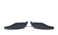 A pair Superfeet's Work Memory Insole shown from the front against a white background. 