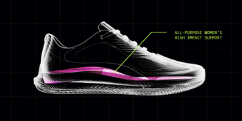 Gif rotating through different Superfeet insoles with different colors and product names showing