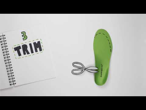 Video showing how to trim a Superfeet insole to fit in your shoes
