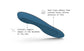 Blue Work Memory Foam shoe insole with text highlighting features on a white background
