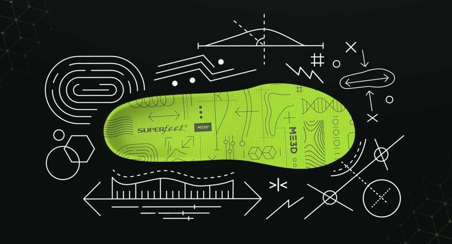 ME3D insole render with graphics