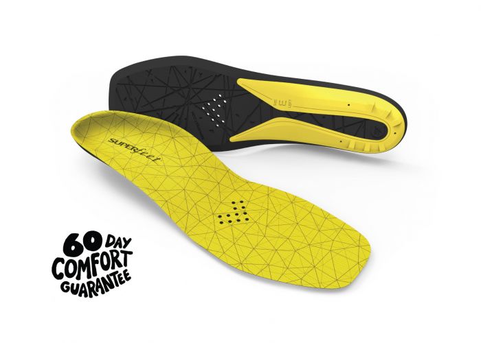 Superfeet Yellow Hockey Insoles Youth Sizes Junior JR Insole Cycling Track 