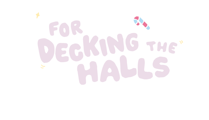 For decking the halls text