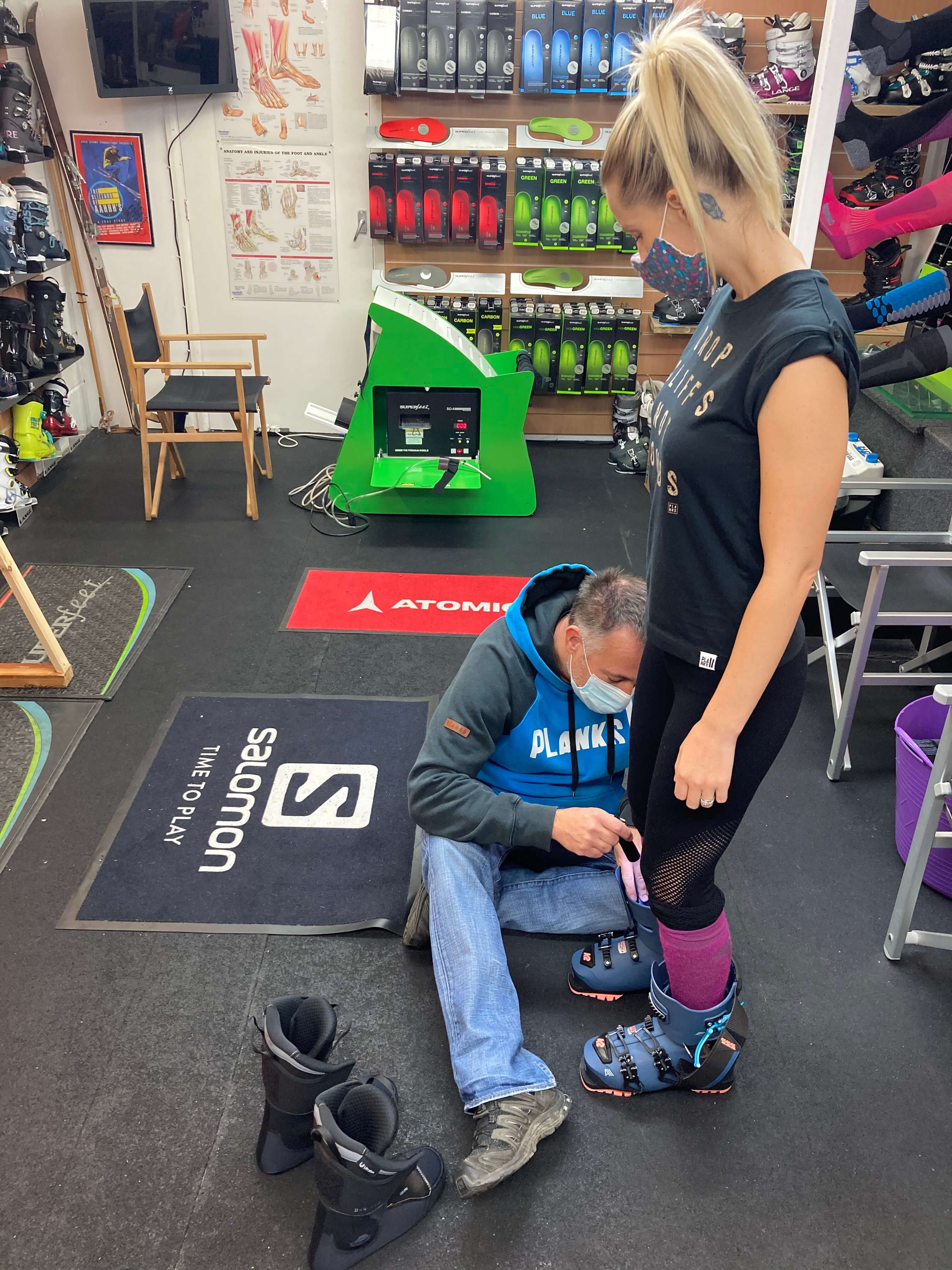 Getting fit for ski boots in a COVID-safe setting