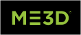 Stylized green on black ME3D logo