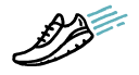 Best for running + walking icon