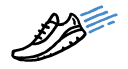 Best for running + walking icon