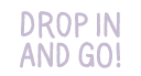 Drop in and go icon