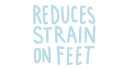 Reduces strain on feet icon