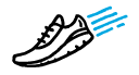 Best for running and walking icon