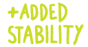 Added stability illustrated icon