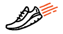 BEST FOR RUNING and walking icon
