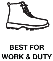 Best for work and duty boot icon