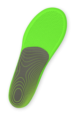 Bottom view of Superfeet ME3D Insoles