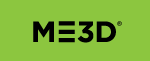Stylized ME3D Text logo
