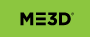 Stylized ME3D text logo