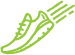 Green line drawing shoe illustrated icon