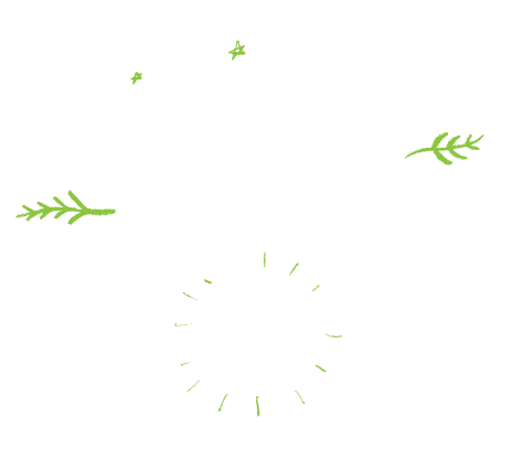Illustrated text that reads, "Tidings of Comfort and Joy"